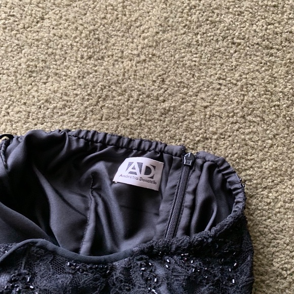 Andretta Donatello 90s Vintage Halter Beaded Dress - Picture 7 of 7